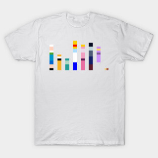 Characters of Adventure Time Barcode T-Shirt