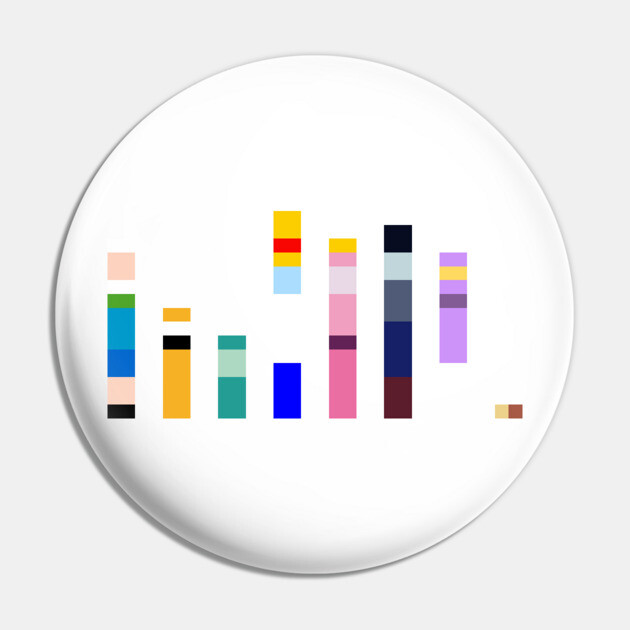 Characters of Adventure Time Barcode Pin by gkillerb