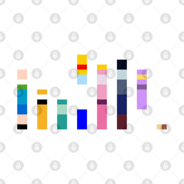 Characters of Adventure Time Barcode by gkillerb