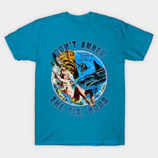 Vintage Don't Anger The Tiki Gods of Shark Reef T-Shirt
