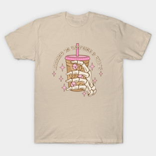 Running On Caffeine & Chaos Iced Coffee T-Shirt