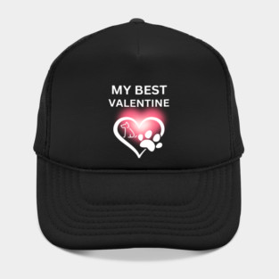 My Best Valentine, Valentine's Day, Puppy Paw Love, Romance Hat