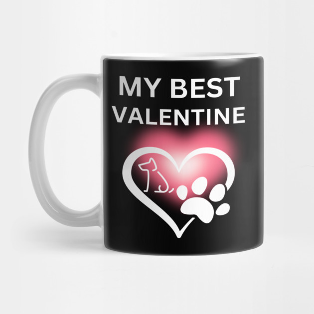My Best Valentine, Valentine's Day, Puppy Paw Love, Romance by BirdsnStuff