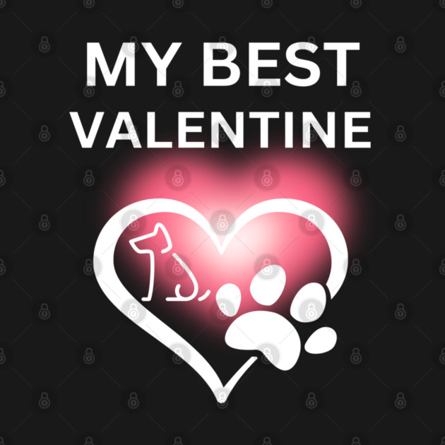 My Best Valentine, Valentine's Day, Puppy Paw Love, Romance by BirdsnStuff
