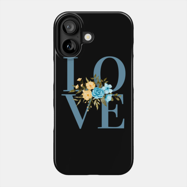 Love, Valentine's Day, Romance, Romantic Floral Botanical Phone Case by BirdsnStuff