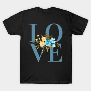 Love, Valentine's Day, Romance, Romantic Floral Botanical T-Shirt
