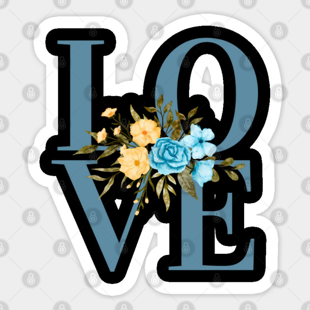 Love, Valentine's Day, Romance, Romantic Floral Botanical Sticker by BirdsnStuff