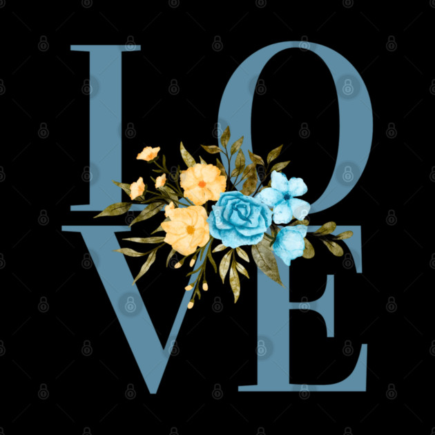 Love, Valentine's Day, Romance, Romantic Floral Botanical by BirdsnStuff