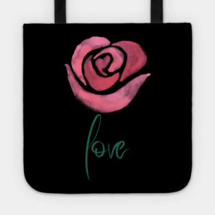 Pink Rose Love, Valentine's Day, Romance, Romantic Design Tote
