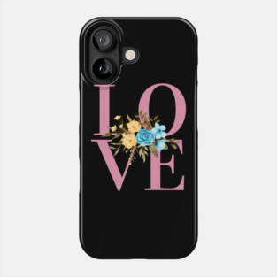 Love, Valentine's Day, Romance, Romantic Floral Botanical Phone Case