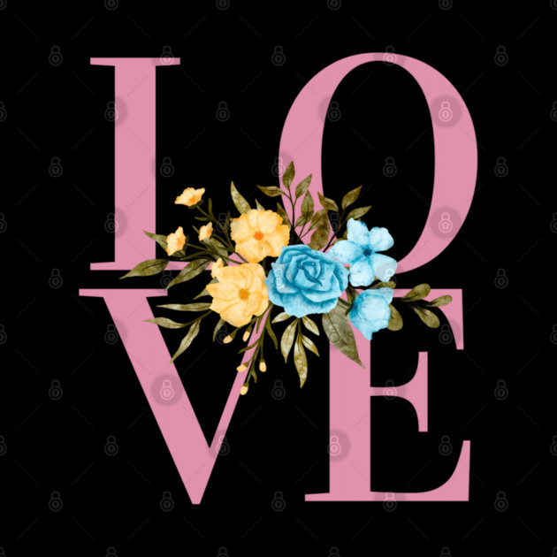 Love, Valentine's Day, Romance, Romantic Floral Botanical by BirdsnStuff