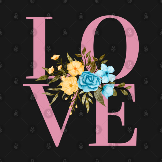 Love, Valentine's Day, Romance, Romantic Floral Botanical by BirdsnStuff