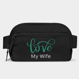 Love My Wife, Romance, Romantic, Cursive Writing Valentines Bag