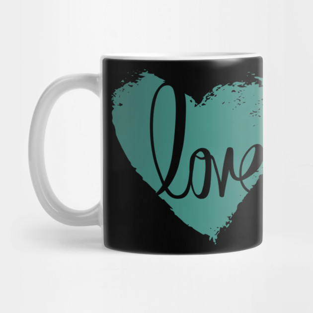 Blue Grey Heart Love, Valentine's Day, Romance, Romantic by BirdsnStuff