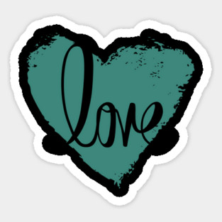 Blue Grey Heart Love, Valentine's Day, Romance, Romantic Magnet