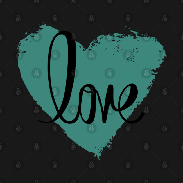 Blue Grey Heart Love, Valentine's Day, Romance, Romantic by BirdsnStuff