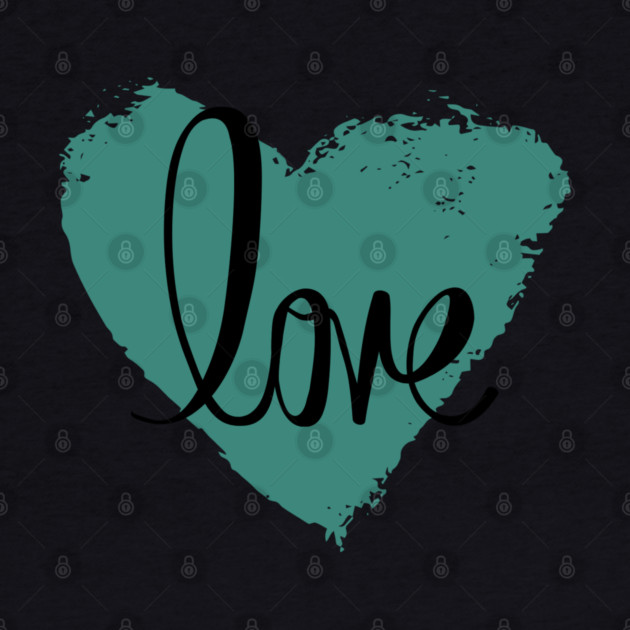 Blue Grey Heart Love, Valentine's Day, Romance, Romantic by BirdsnStuff