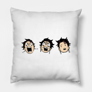 Tanjiro Mood Faces Demon Slayer Kimetsu No Yaiba Pillow