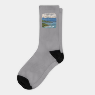 FLATHEAD LAKE MONTANA Socks
