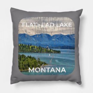 FLATHEAD LAKE MONTANA Pillow
