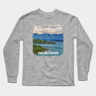 FLATHEAD LAKE MONTANA Long Sleeve T-Shirt