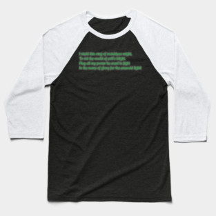 Green Lantern Oath Baseball T-Shirt