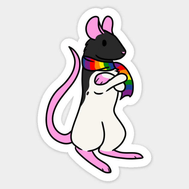 Pride Rat Magnet by DeguArts