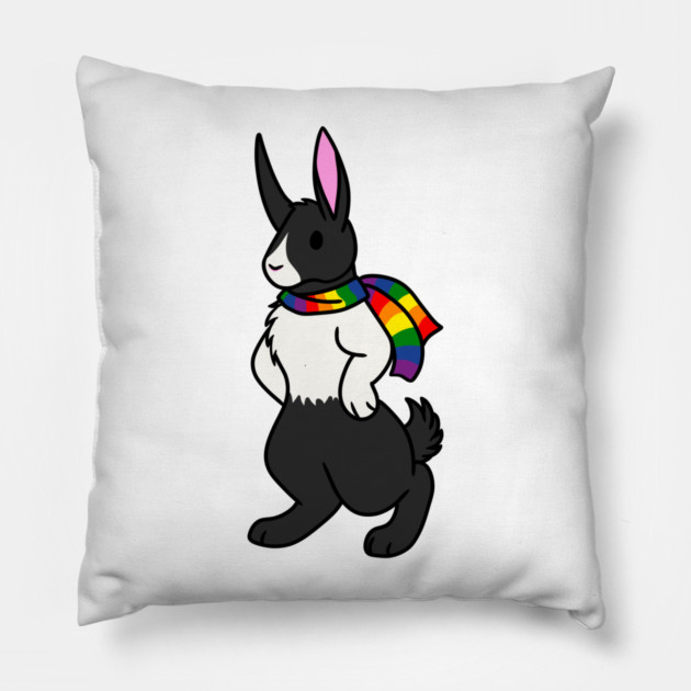 Pride Rabbit Pillow by DeguArts