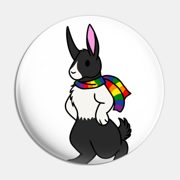 Pride Rabbit Pin by DeguArts