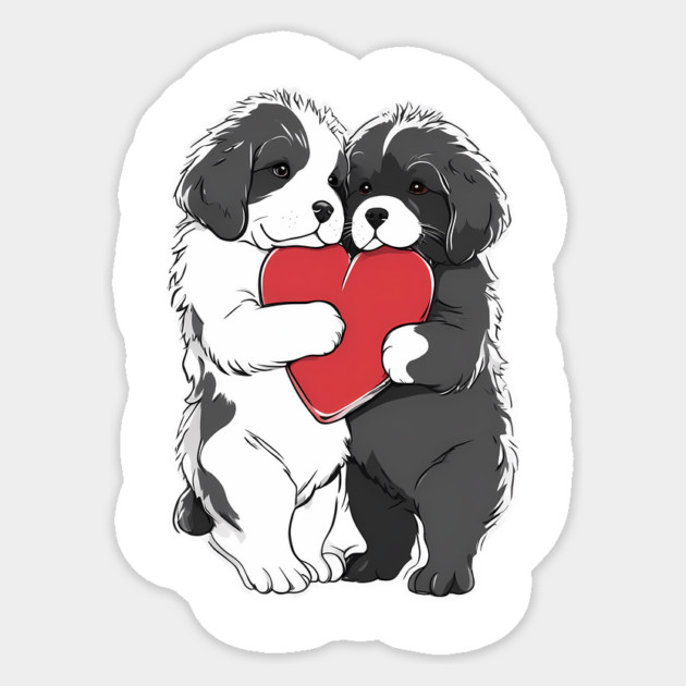 newfoundland dog Sticker by animegirlnft