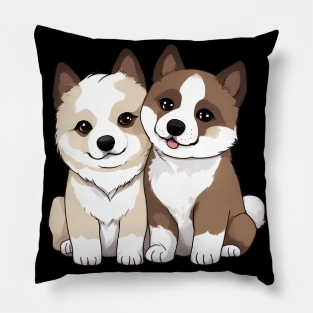 akita dog Pillow by animegirlnft