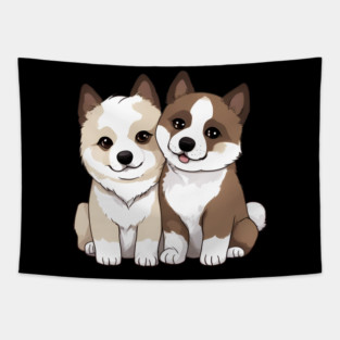 akita dog Tapestry