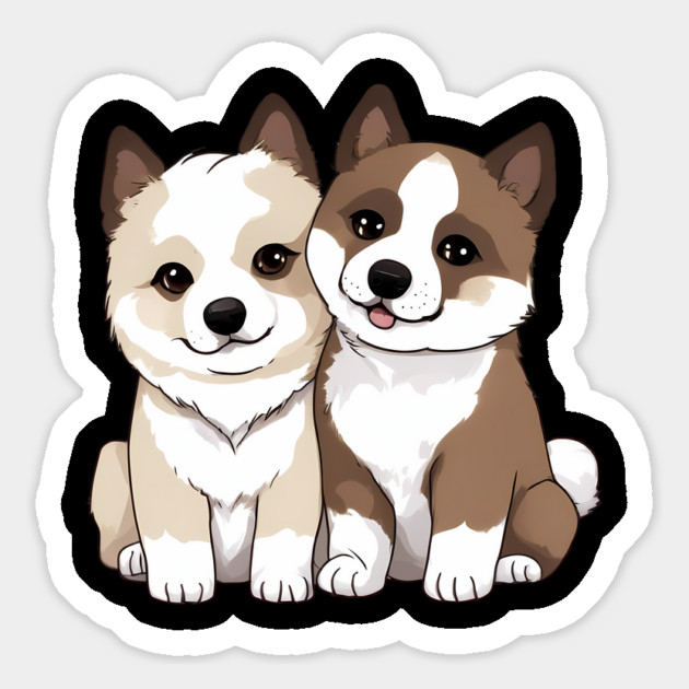 akita dog Magnet by animegirlnft