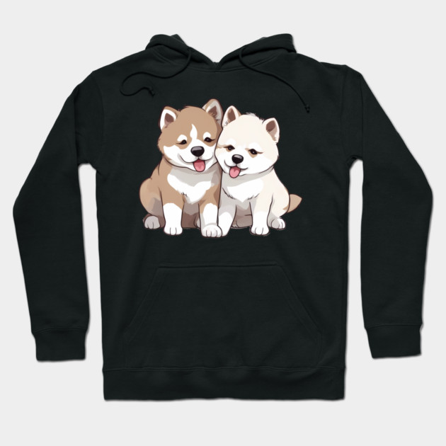 akita puppy Hoodie by animegirlnft