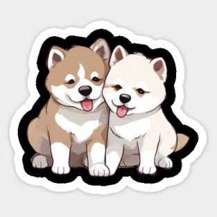 akita puppy Sticker