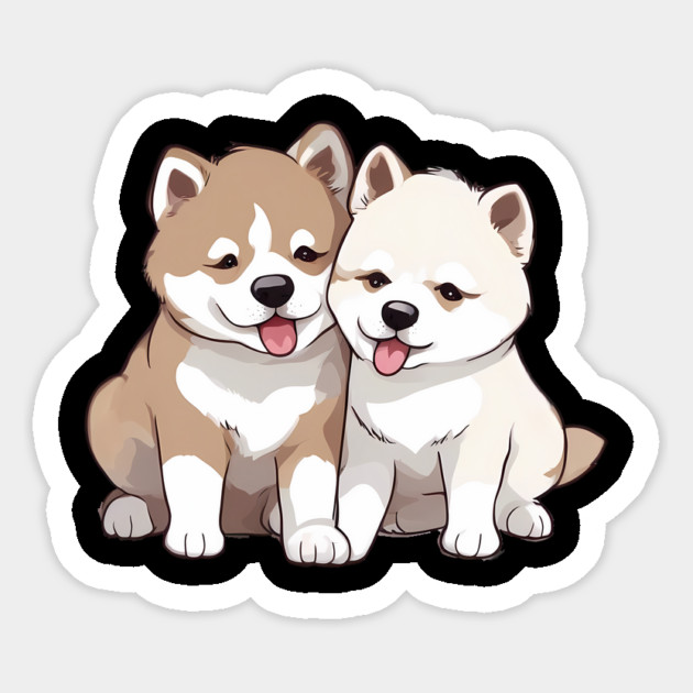 akita puppy Magnet by animegirlnft