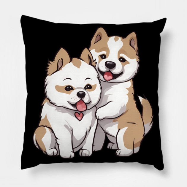 akita inu Pillow by animegirlnft