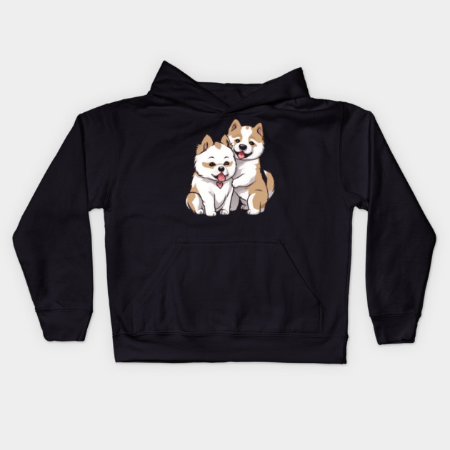 akita inu Kids Hoodie by animegirlnft
