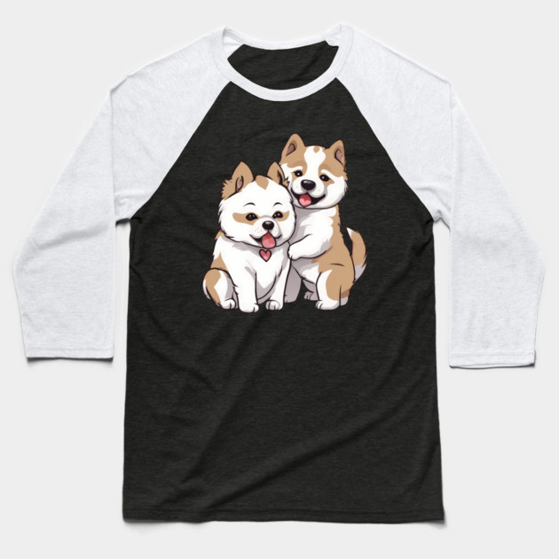 akita inu Baseball T-Shirt by animegirlnft