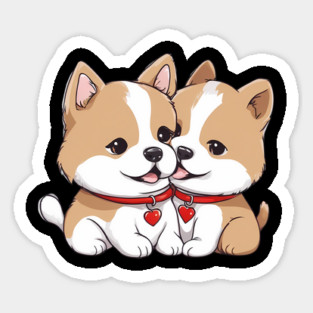 shiba inu puppy Sticker