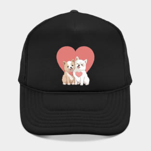 american akita puppy Hat