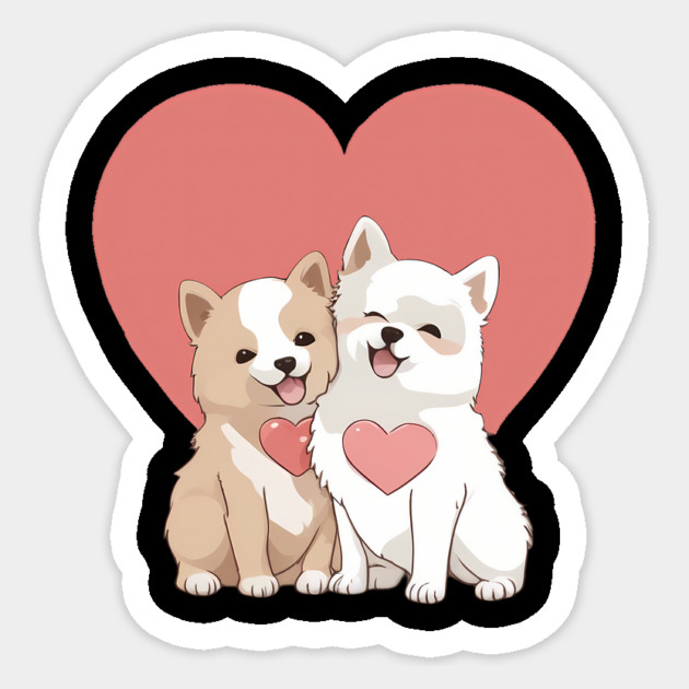 american akita puppy Sticker by animegirlnft