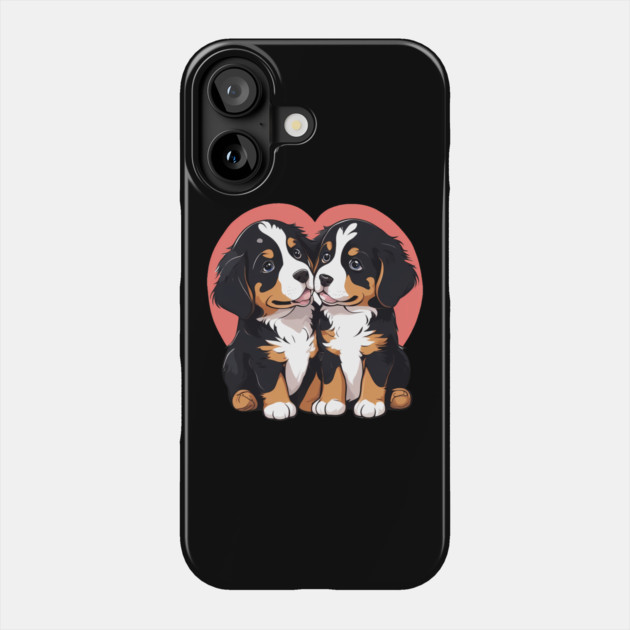 bernese mountain dog Phone Case by animegirlnft