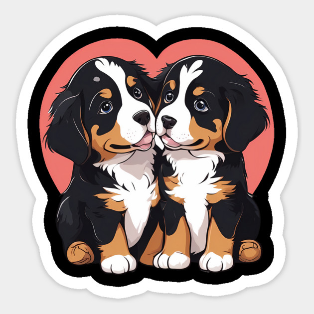 bernese mountain dog Magnet by animegirlnft