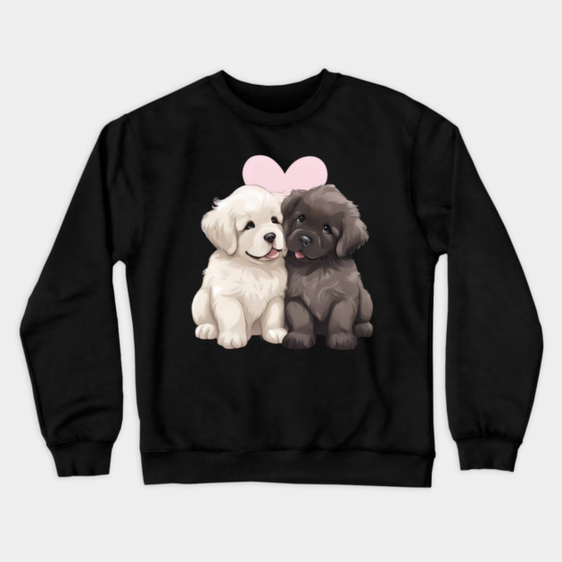 newfoundland puppy Crewneck Sweatshirt by animegirlnft