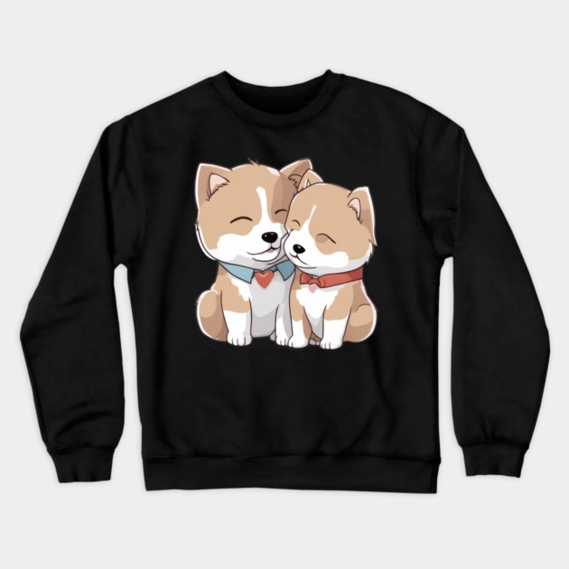 japanese akita dog Crewneck Sweatshirt by animegirlnft