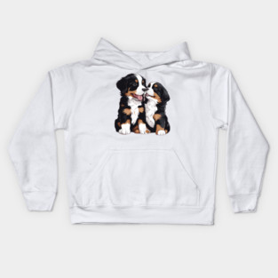 bernese mountain dog puppy Kids Hoodie