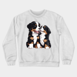 bernese mountain dog puppy Crewneck Sweatshirt