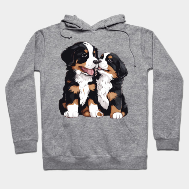 bernese mountain dog puppy Hoodie by animegirlnft