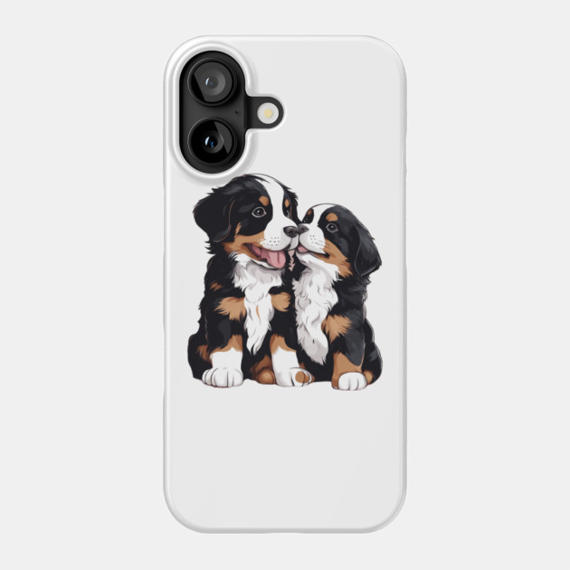bernese mountain dog puppy Phone Case by animegirlnft